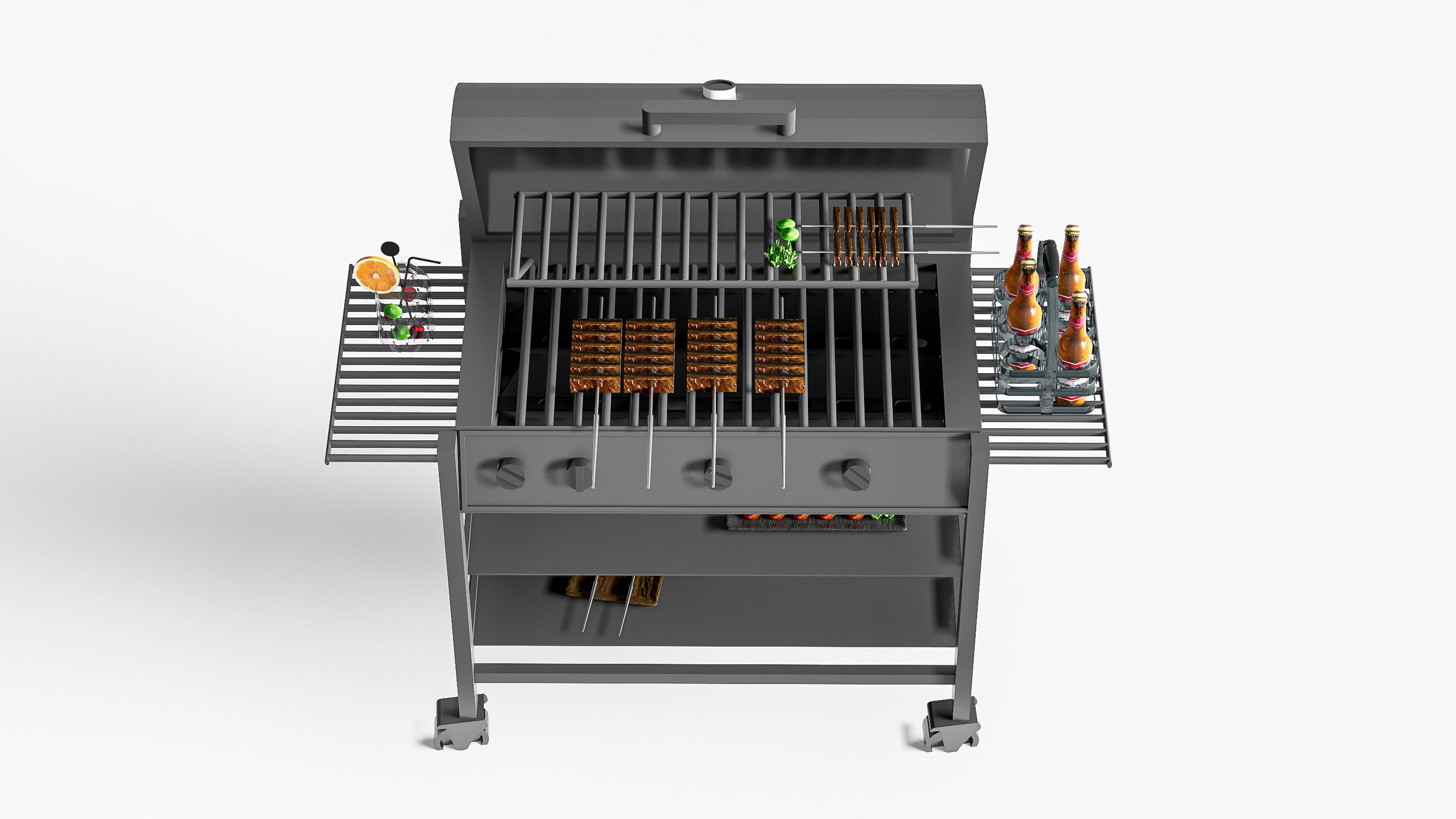 Barbecue grill 2 3D model_1