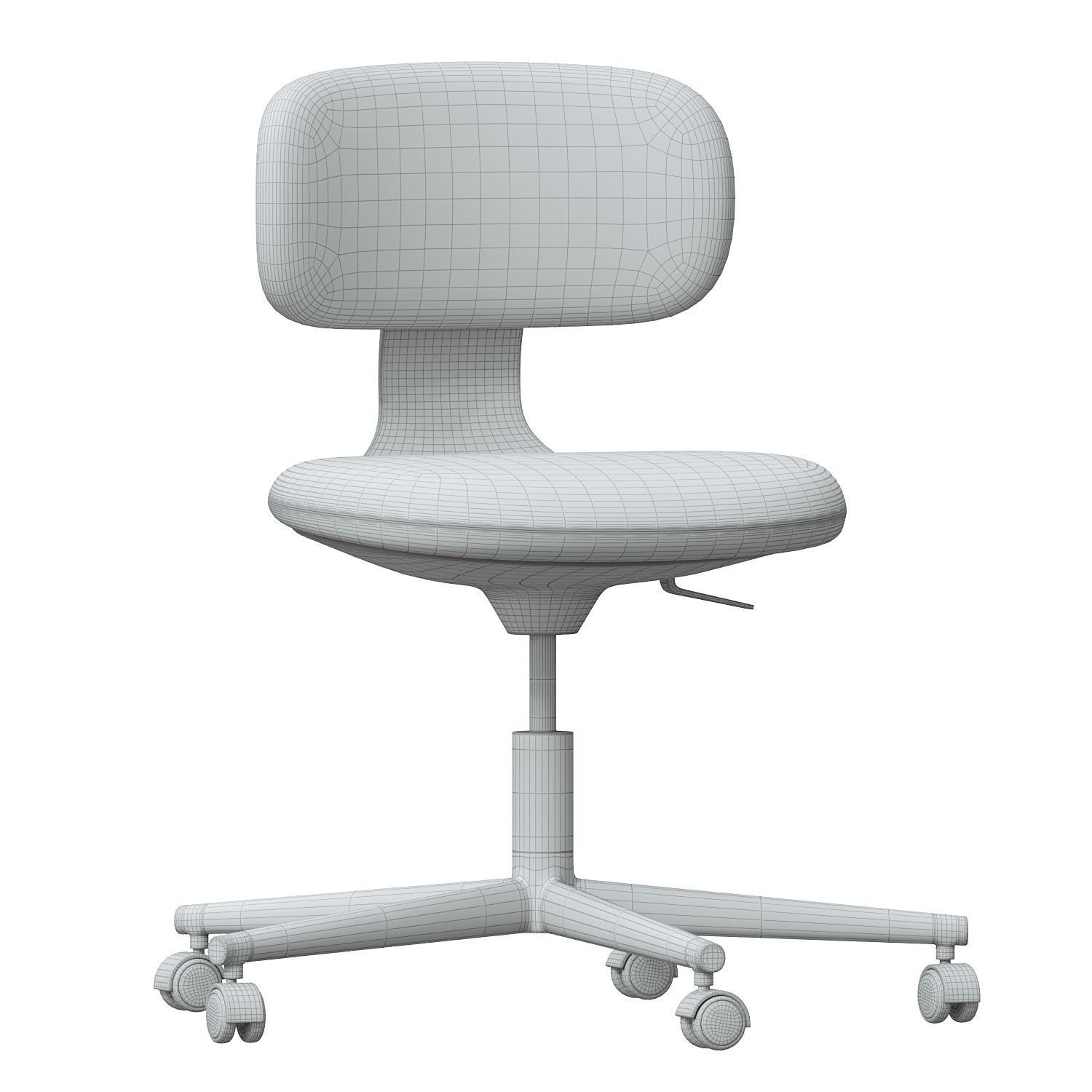 VITRA ROOKIE OFFICE CHAIR GREY 3D model_3