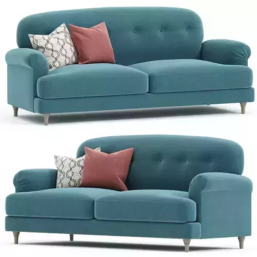 ESSEBODA 3 seat sofa Tallmyra blue birch IKEA
