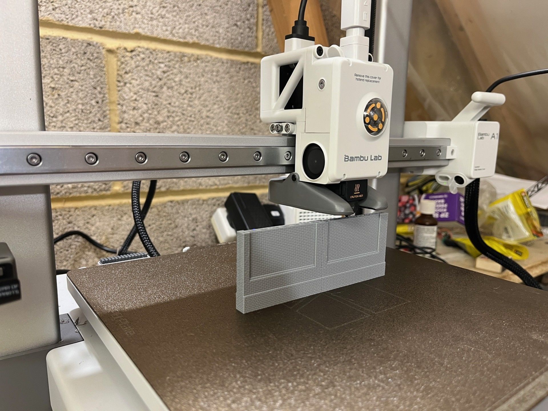 Model Railway Station High Wall Double Sided FDM and Resin 3D print model_3