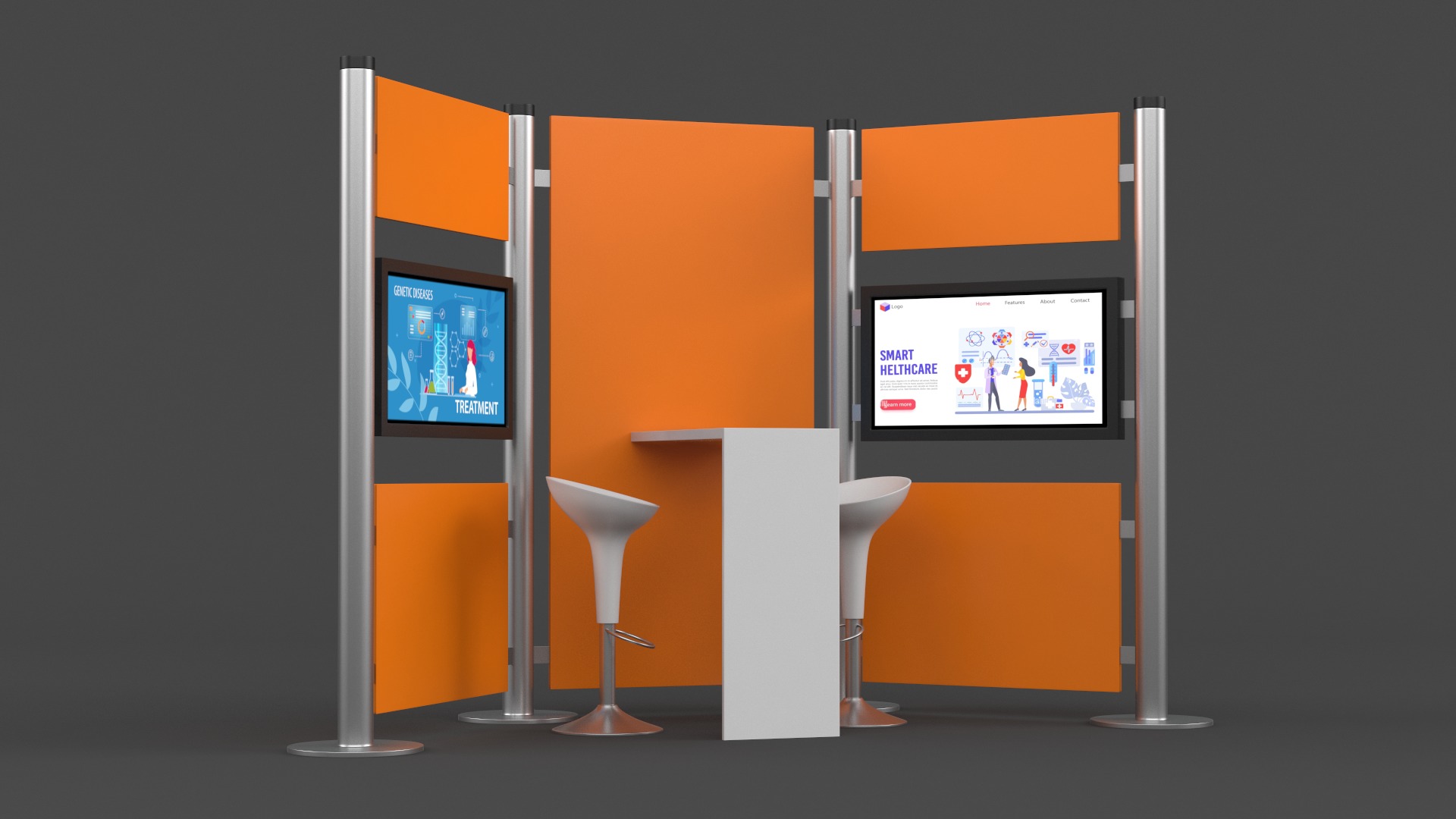 Exhibition Stand Design 3D model_2