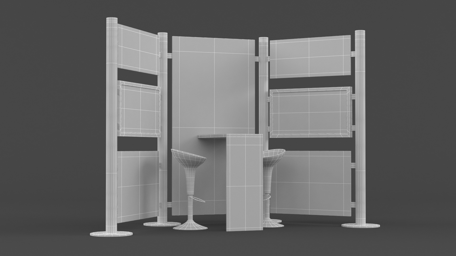 Exhibition Stand Design 3D model_7
