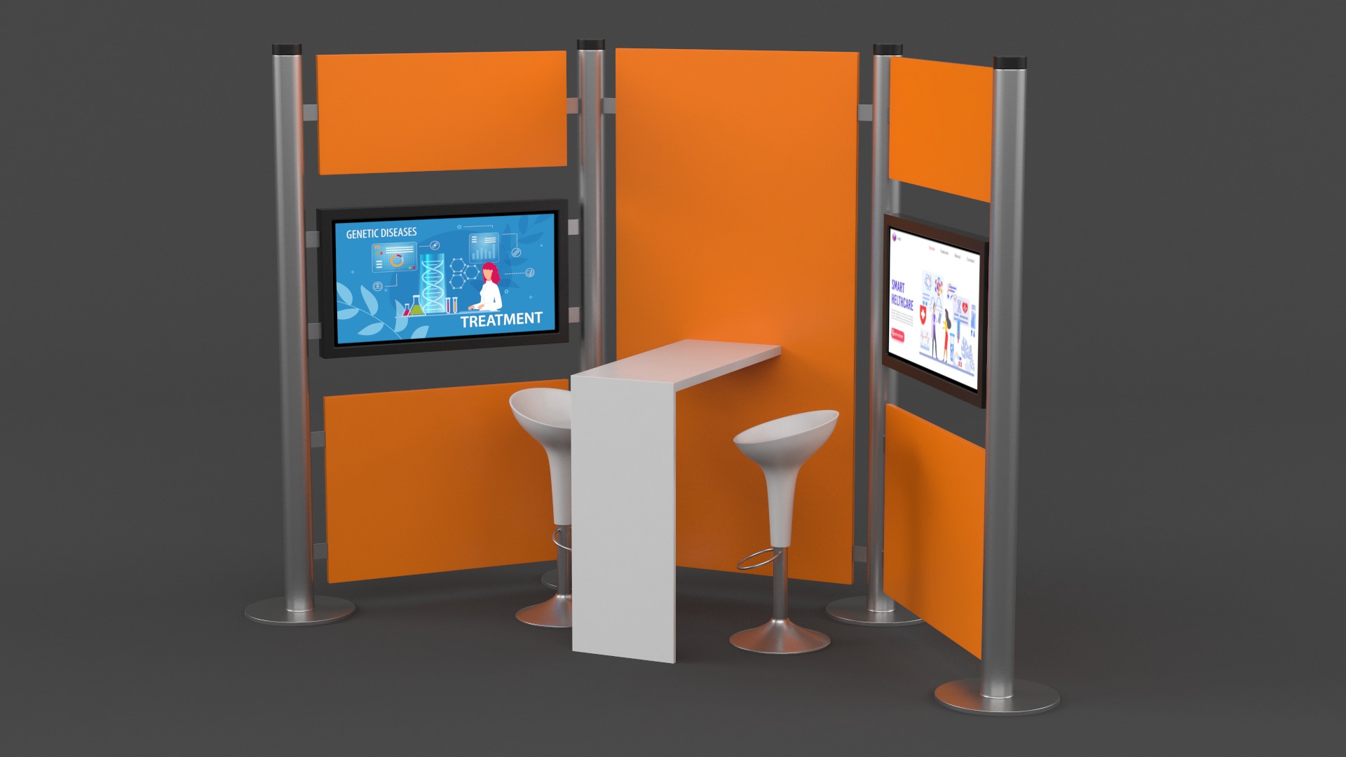Exhibition Stand Design 3D model_1