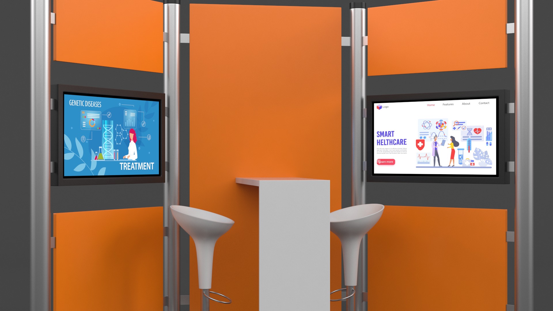 Exhibition Stand Design 3D model_4