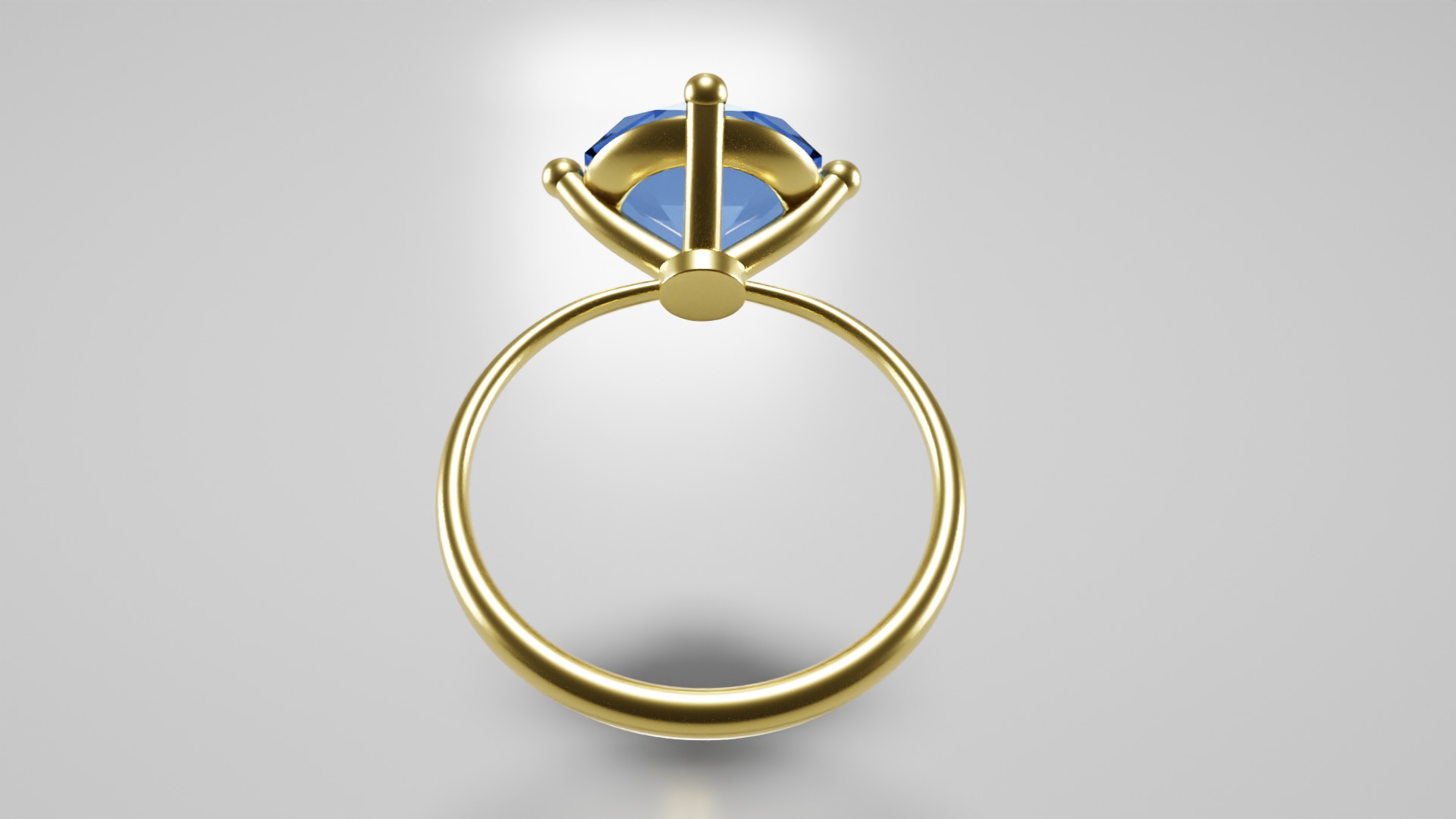 Engagement Women Ring 3D model_4