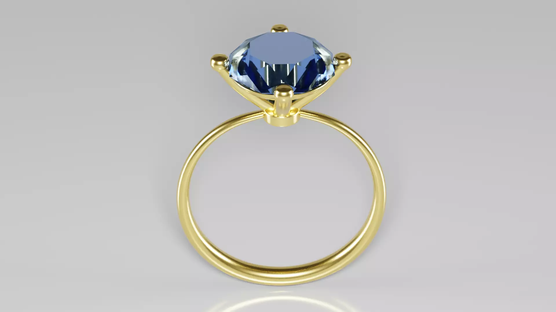 Engagement Women Ring 3D model_0