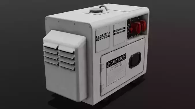  Power Generator 3D Model  Low-poly 3D model