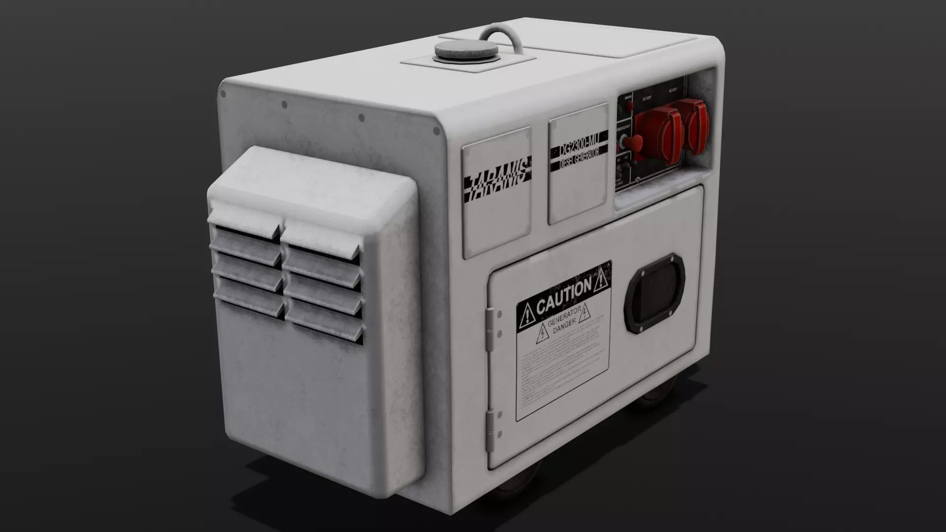  Power Generator 3D Model  Low-poly 3D model_0