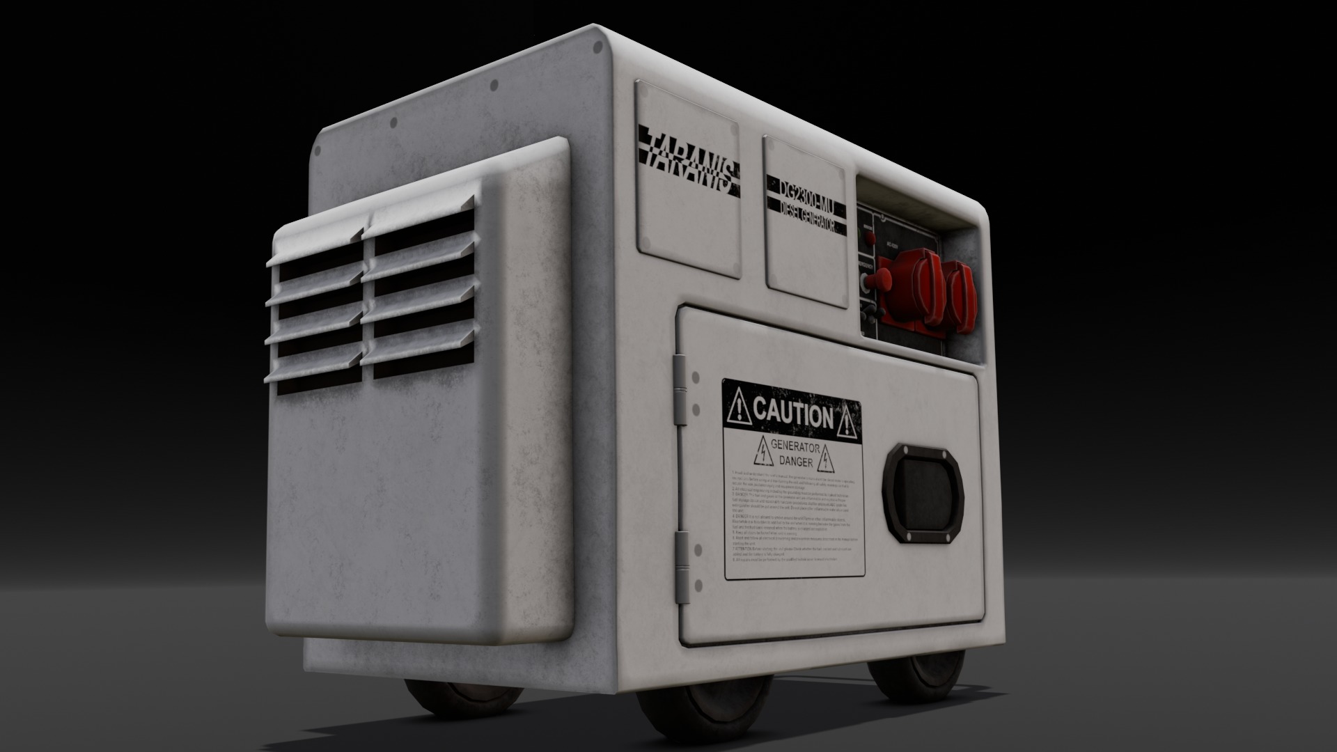  Power Generator 3D Model  Low-poly 3D model_4