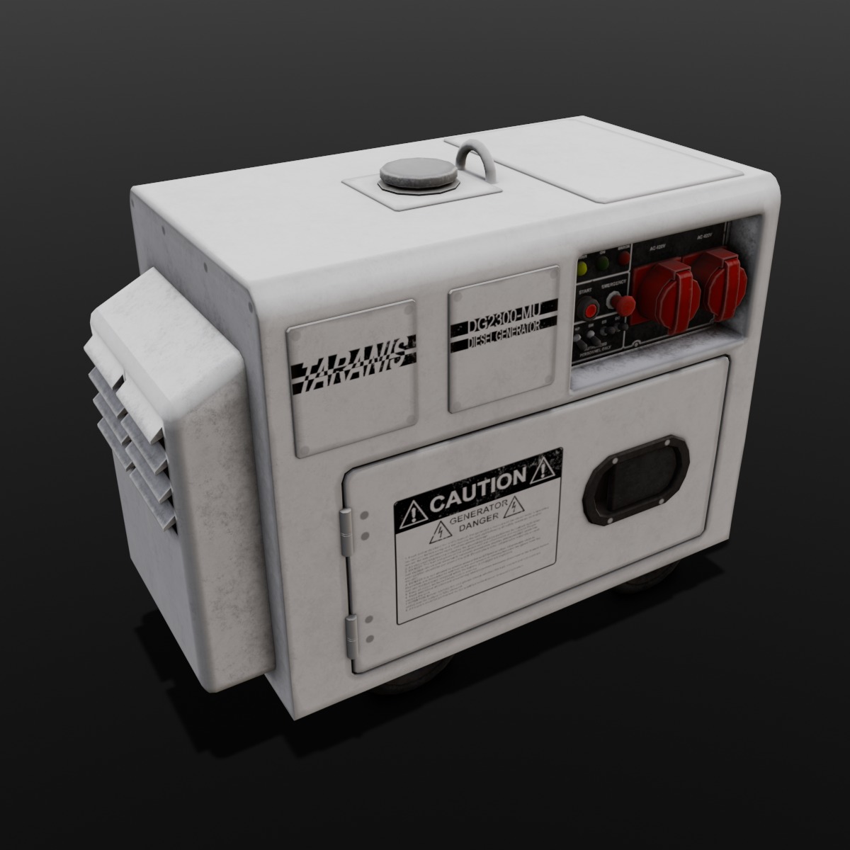  Power Generator 3D Model  Low-poly 3D model_12