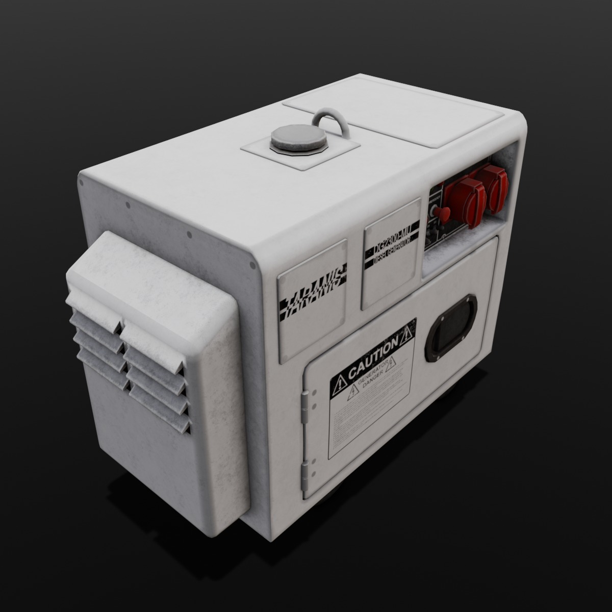  Power Generator 3D Model  Low-poly 3D model_9