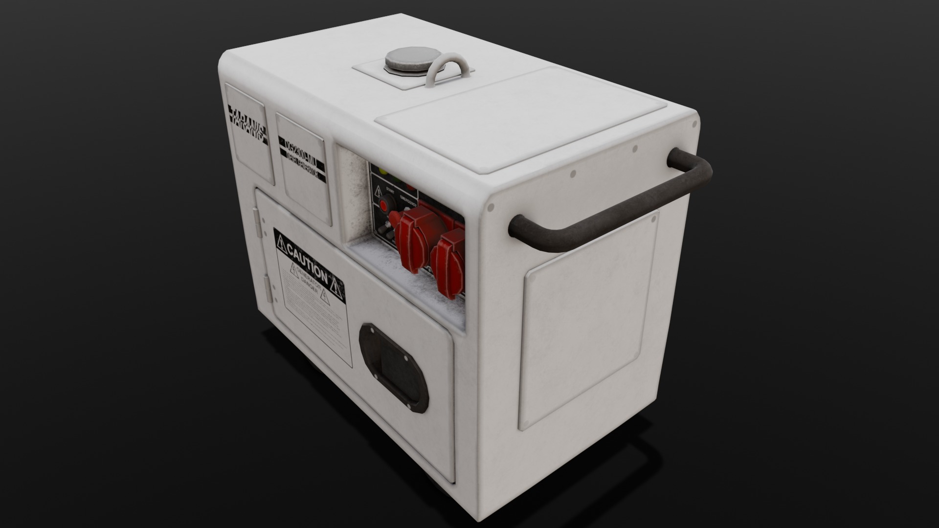  Power Generator 3D Model  Low-poly 3D model_3