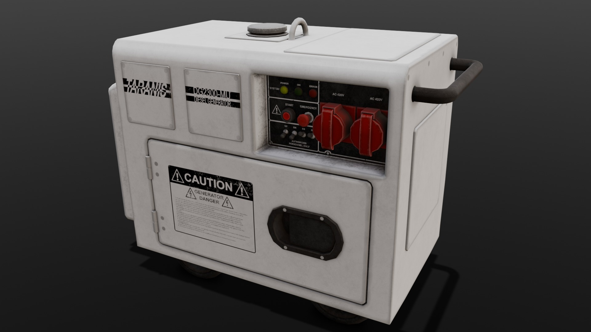  Power Generator 3D Model  Low-poly 3D model_1