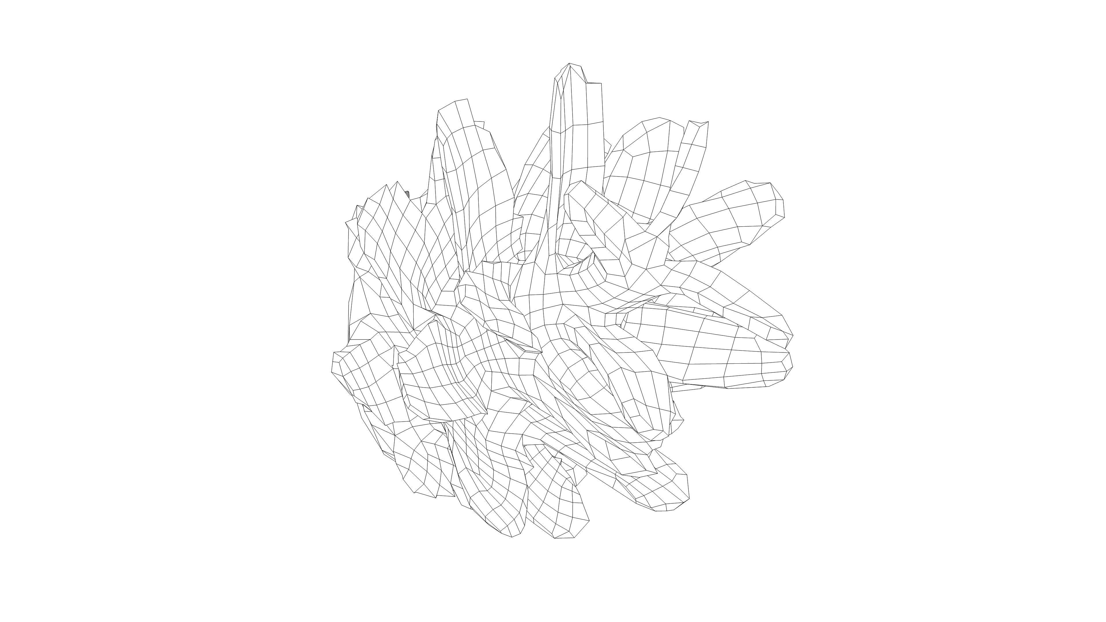 Photorealistic 3D scan of pine conifer cone Low-poly 3D model_16