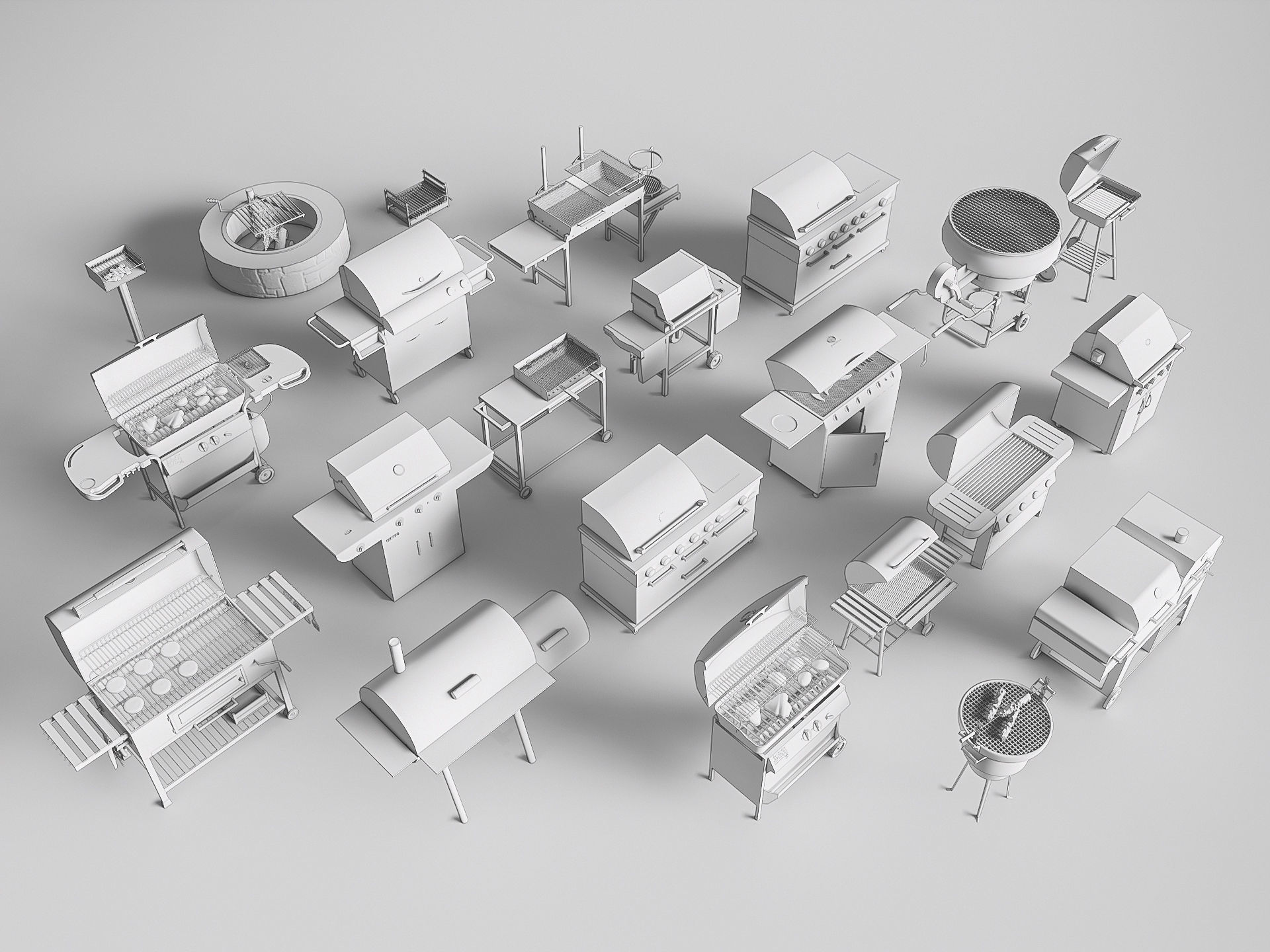 Barbecue grill 3 3D model_17