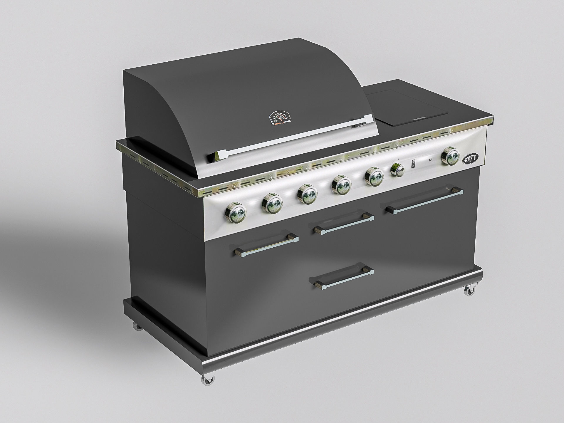 Barbecue grill 3 3D model_9