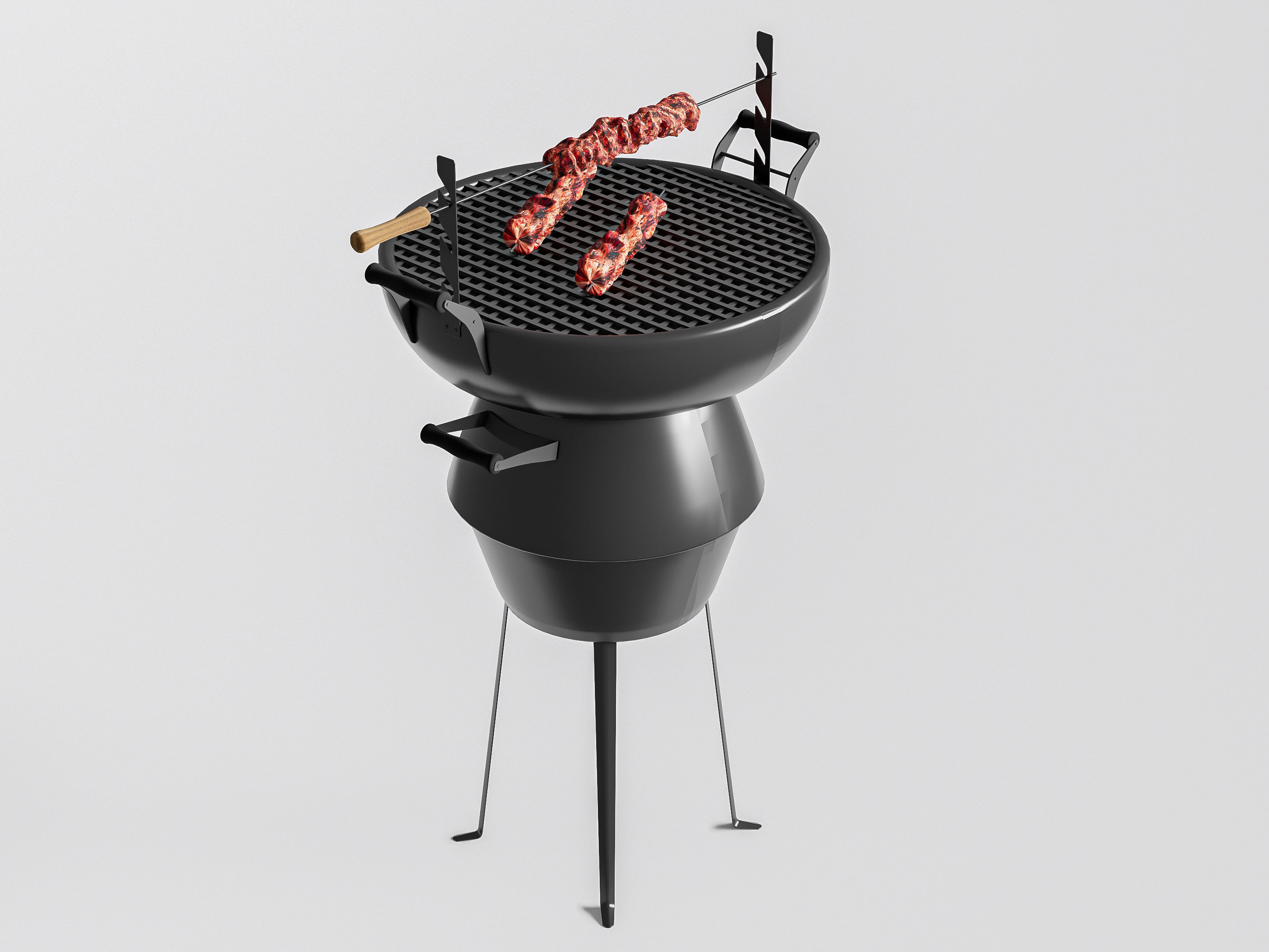 Barbecue grill 3 3D model_1