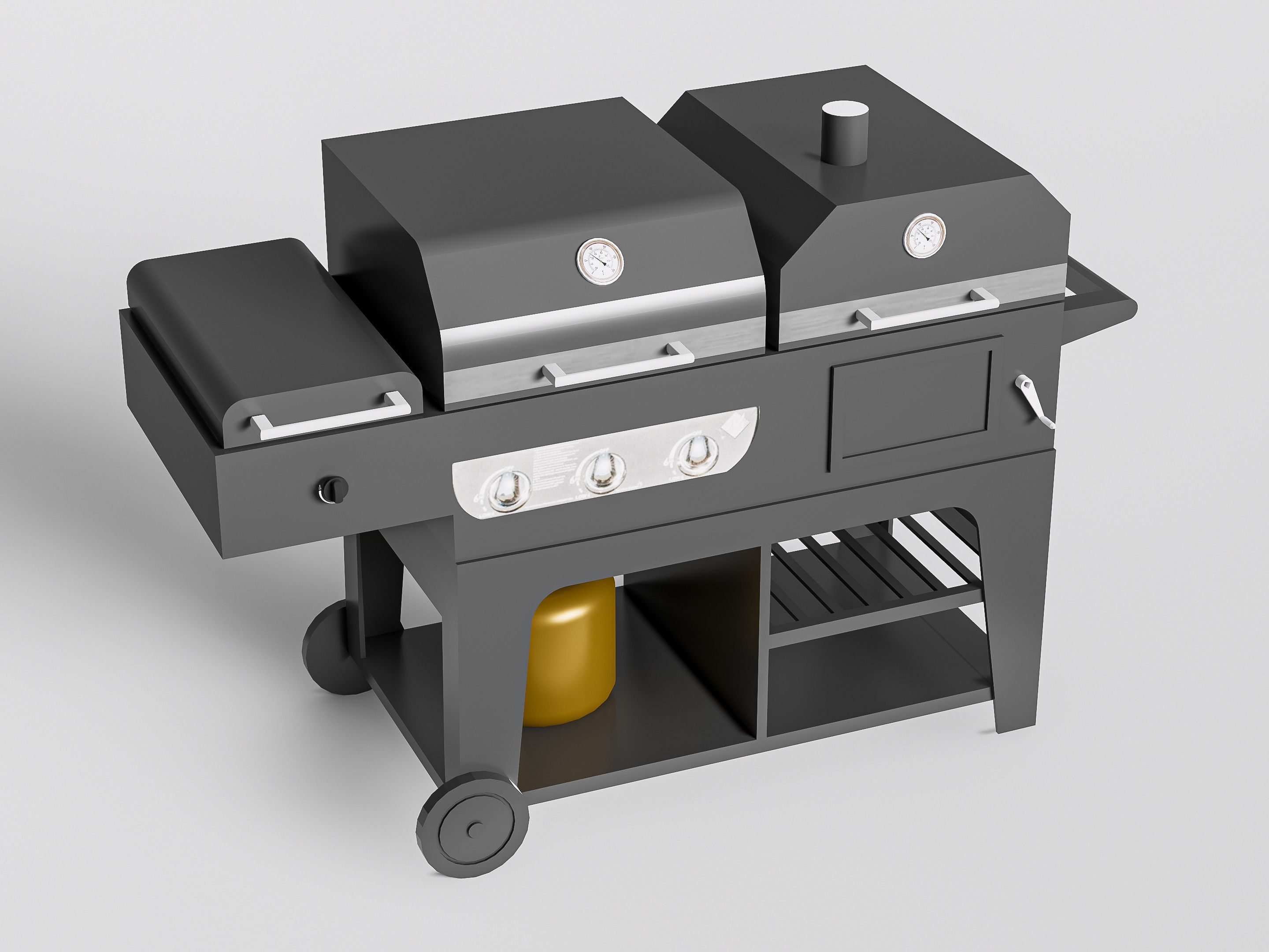 Barbecue grill 3 3D model_2