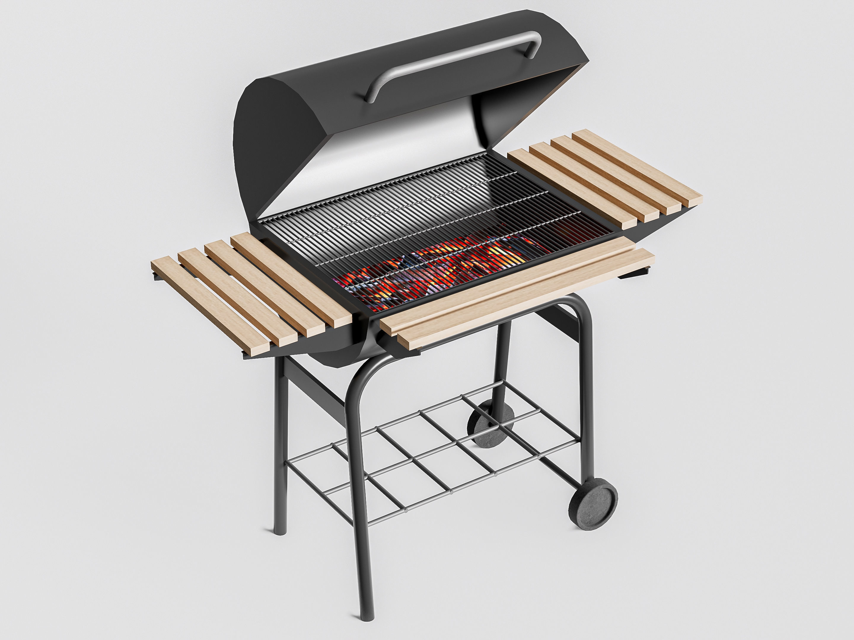 Barbecue grill 3 3D model_4