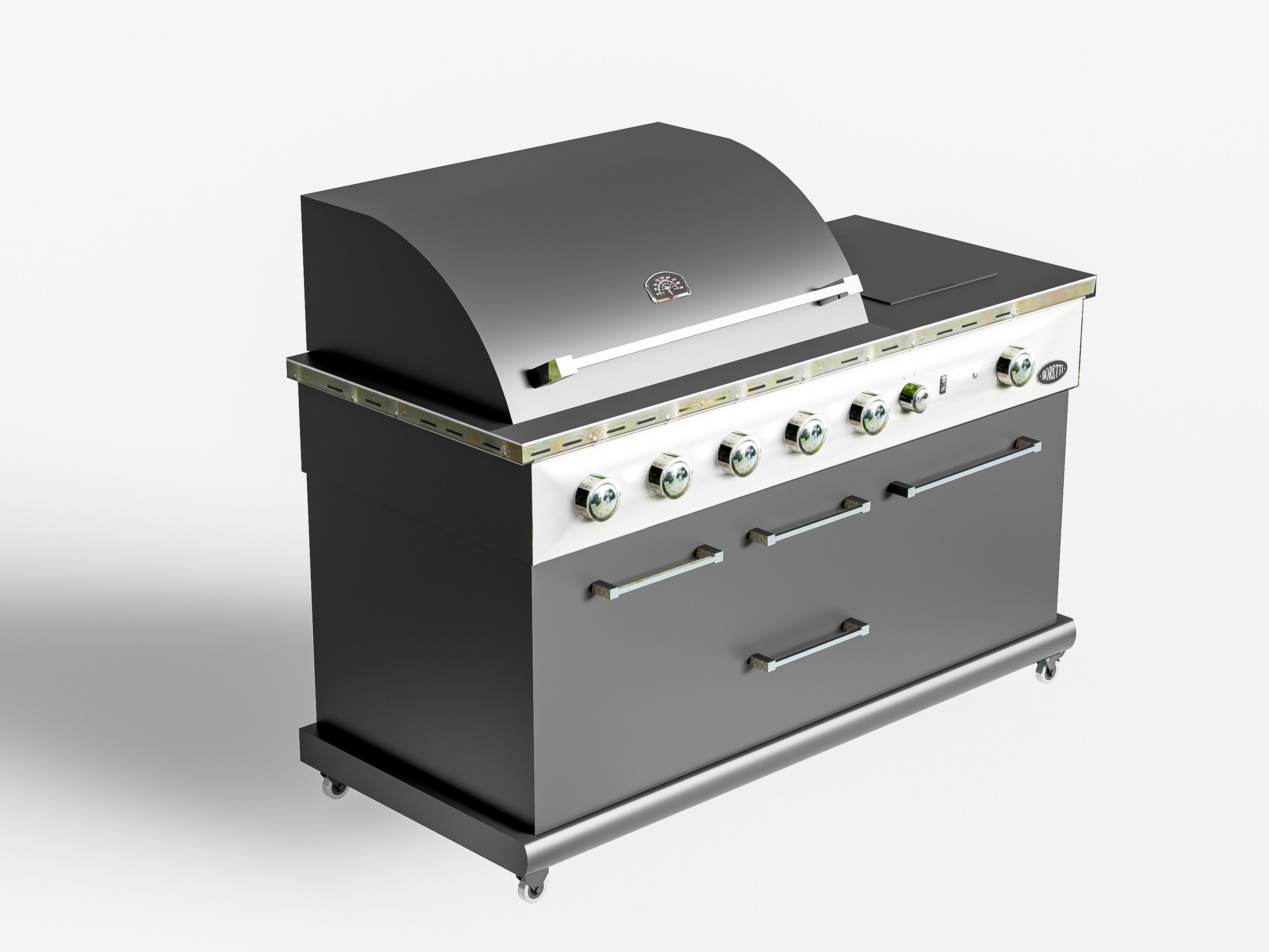 Barbecue grill 3 3D model_8