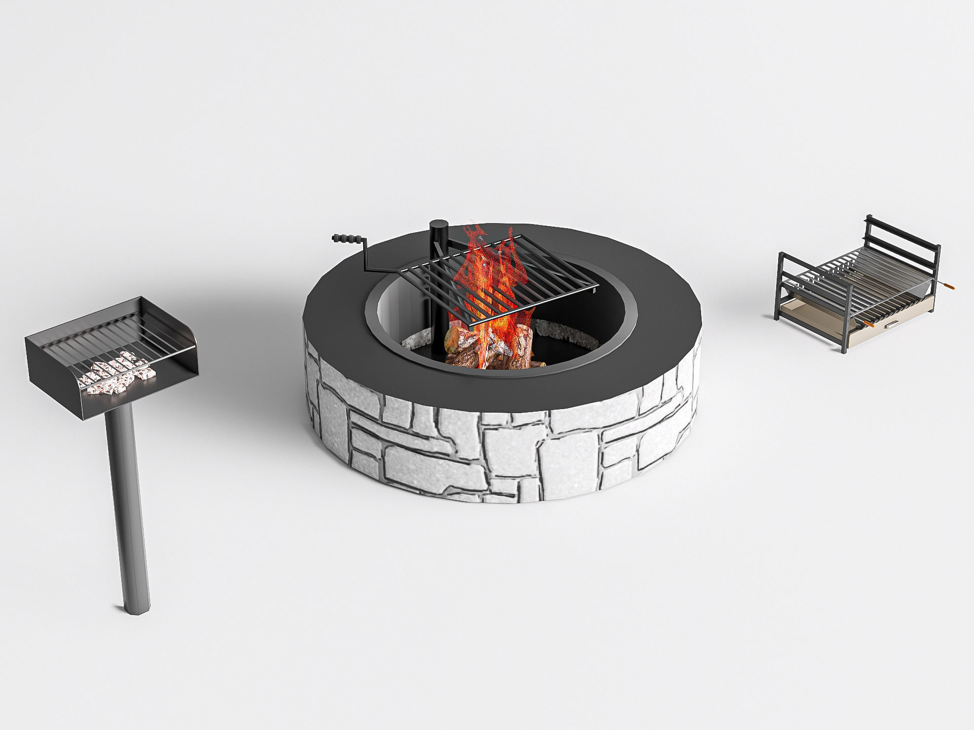 Barbecue grill 3 3D model_19