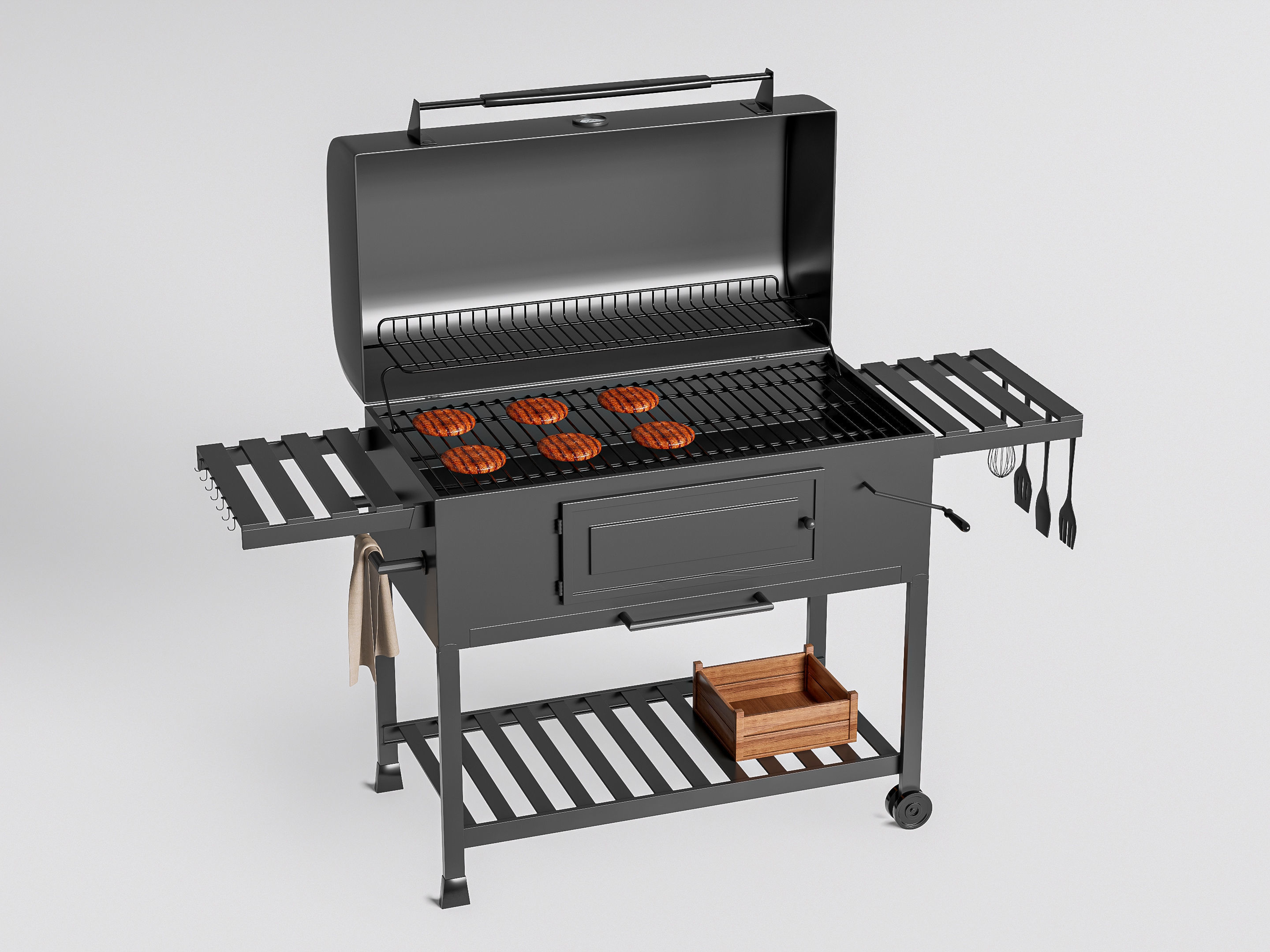 Barbecue grill 3 3D model_12