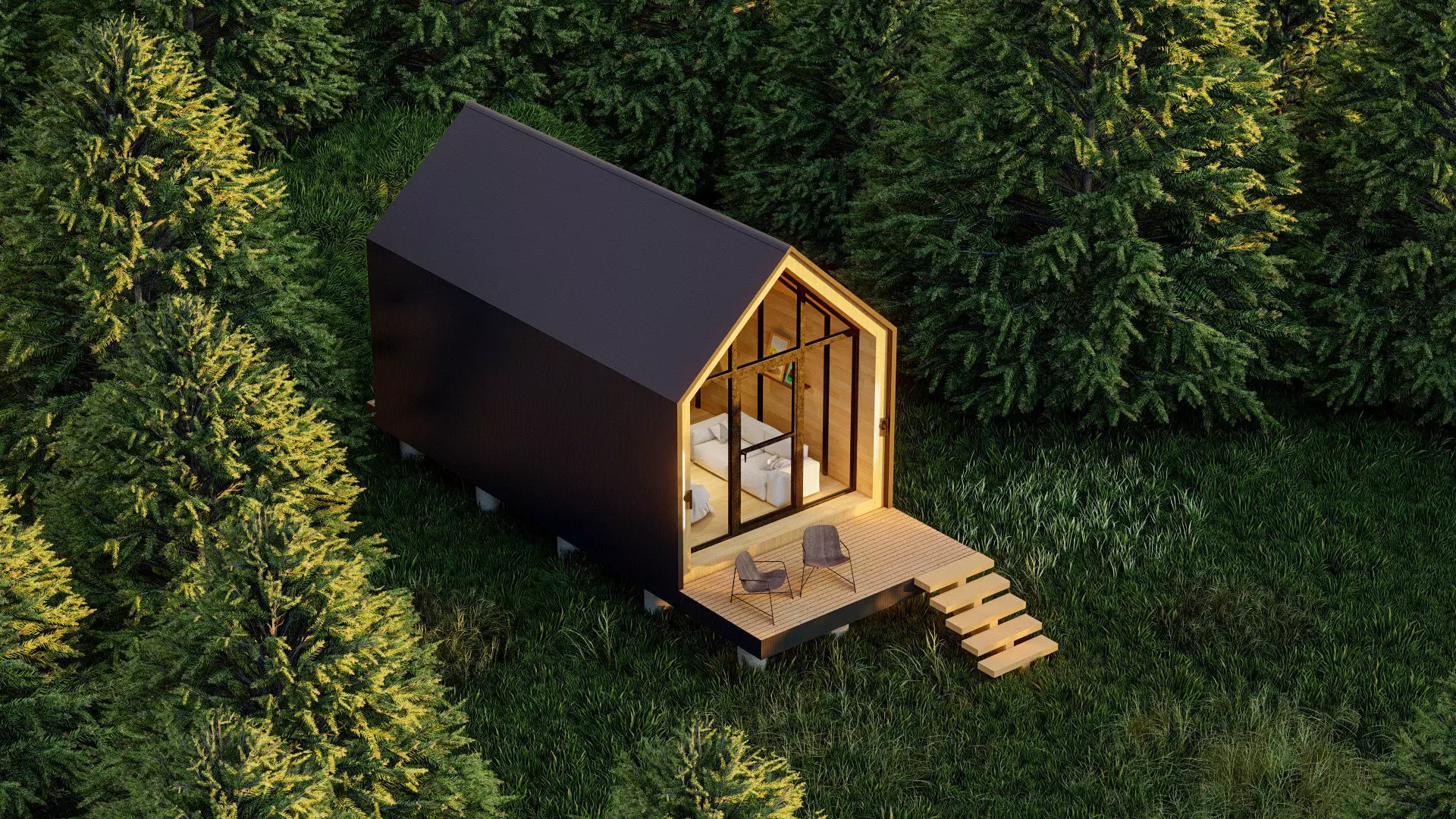 Cabana house  3D model_0