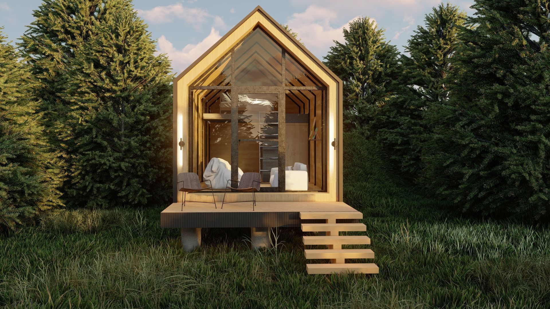 Cabana house  3D model_1