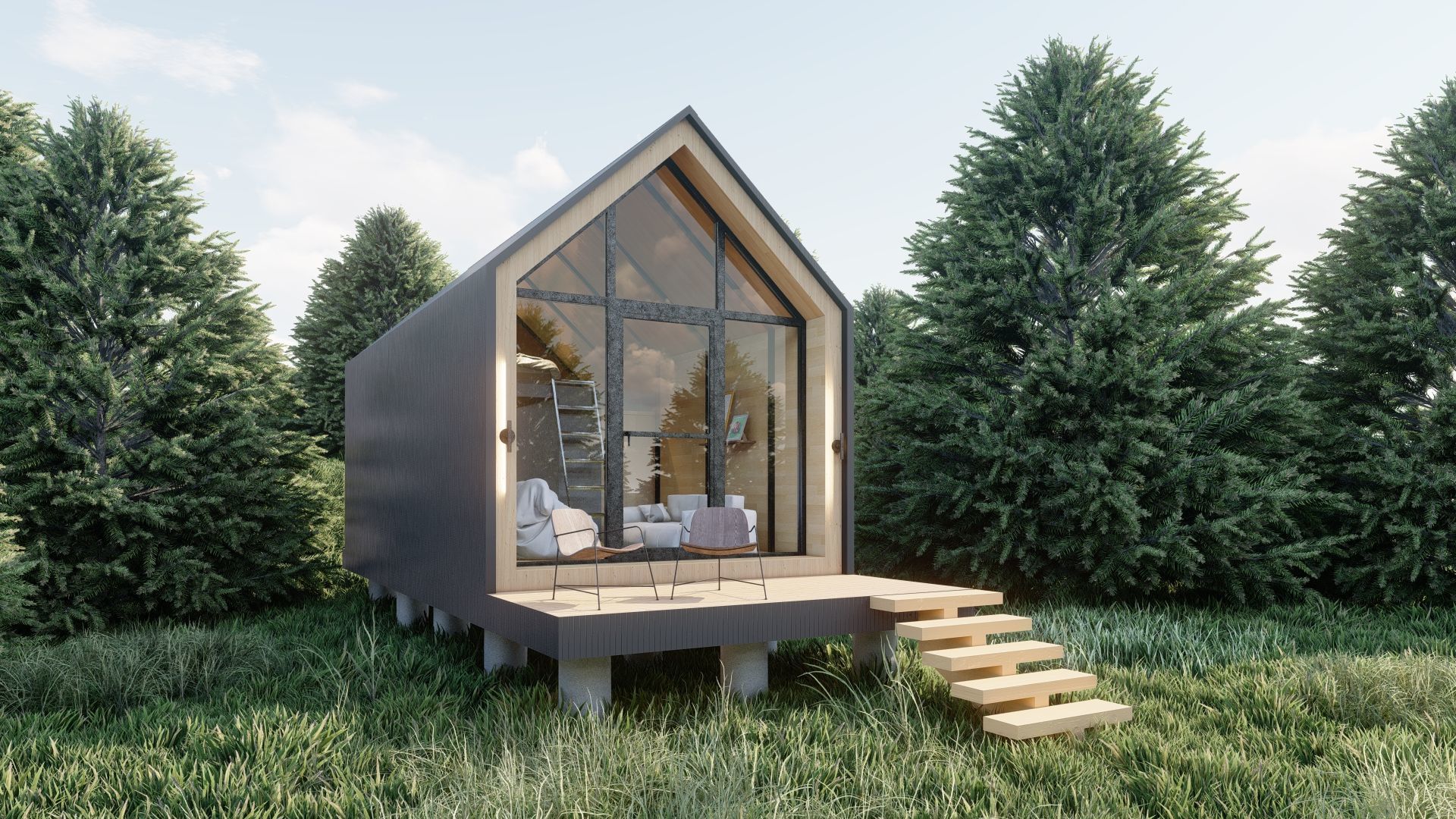 Cabana house  3D model_3