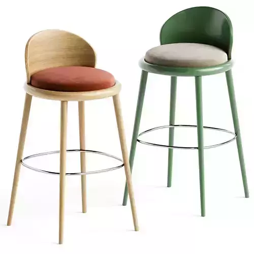 Billiani 1911 VERETTA 928 RED STOOL BY CRISTINA CELESTINO