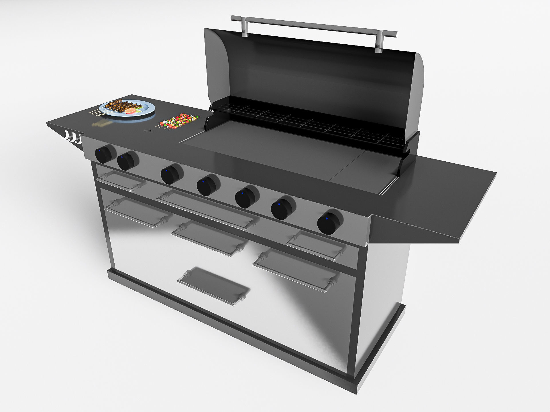 Barbecue grill 4 3D model_11