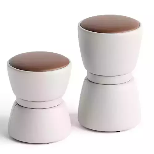 Minimalist PU Leather Ottoman