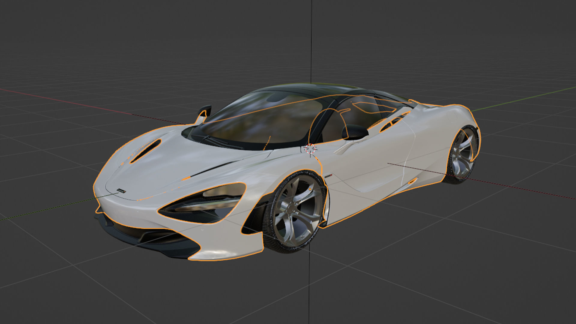 Mclaren 720s 3D Model 3D model_4