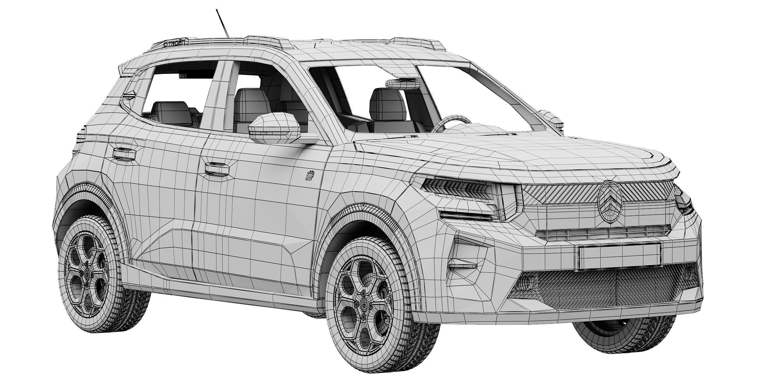 Citroen e-C3 2024 3D model_14