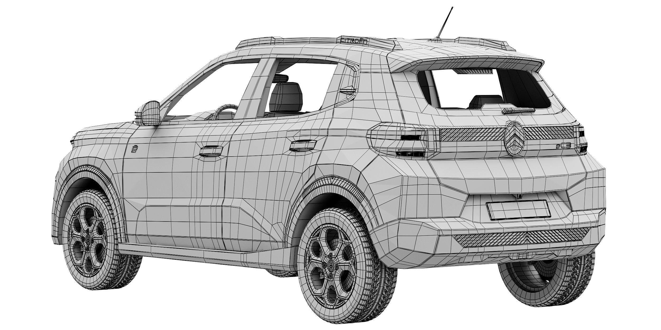 Citroen e-C3 2024 3D model_15