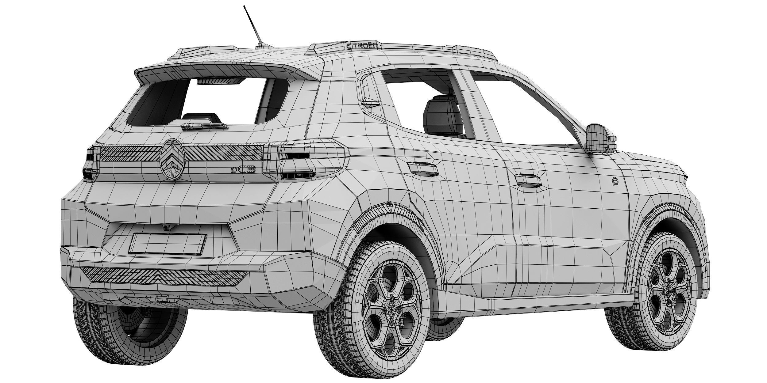 Citroen e-C3 2024 3D model_16