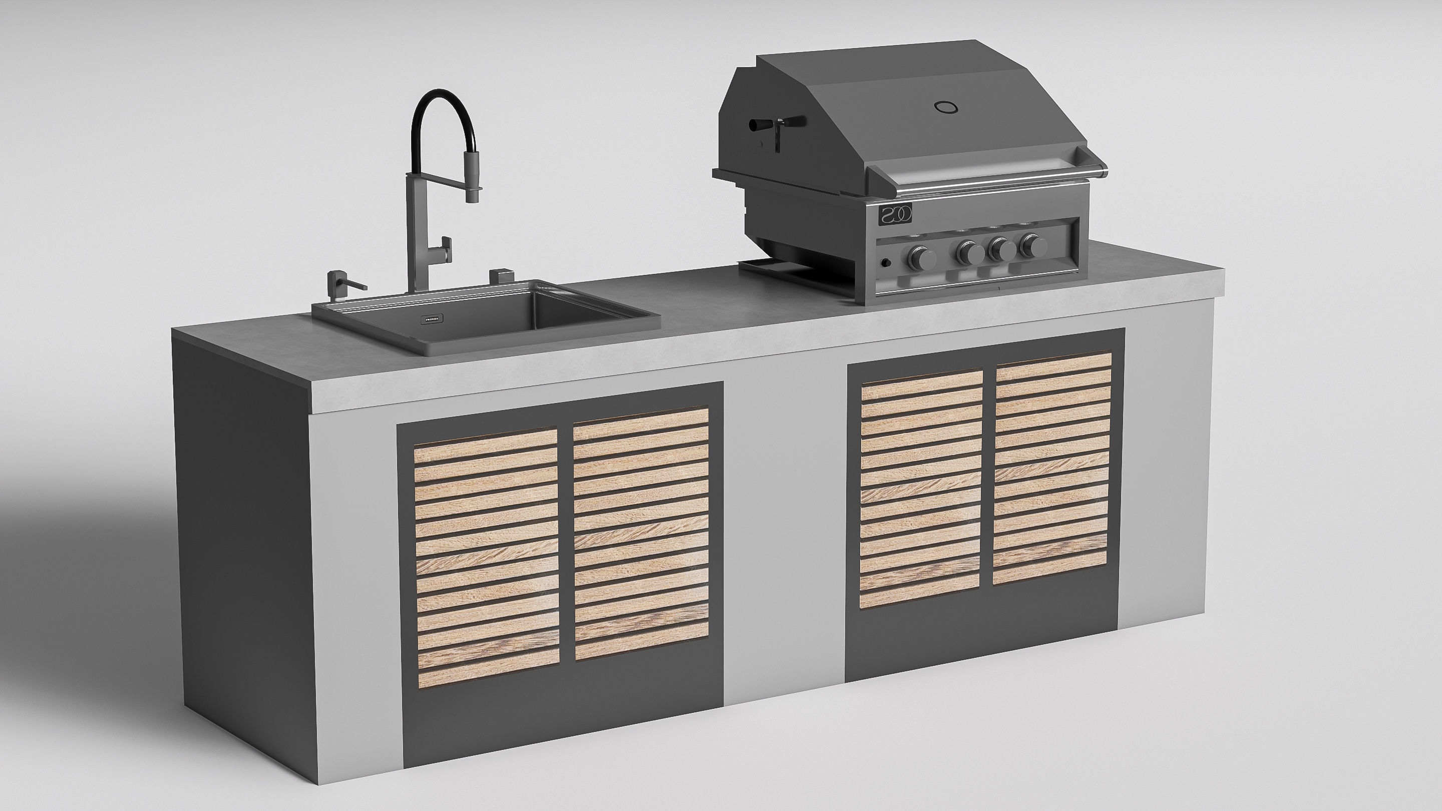 Barbecue grill 5 3D model_11