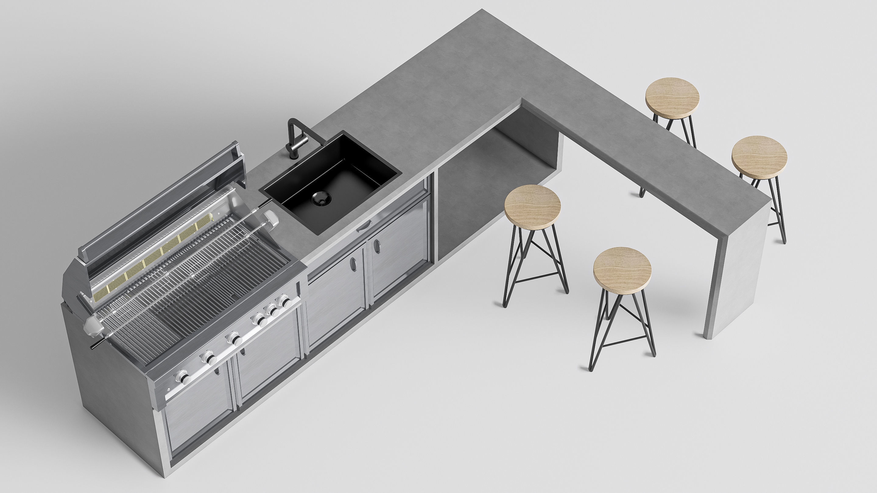 Barbecue grill 5 3D model_26