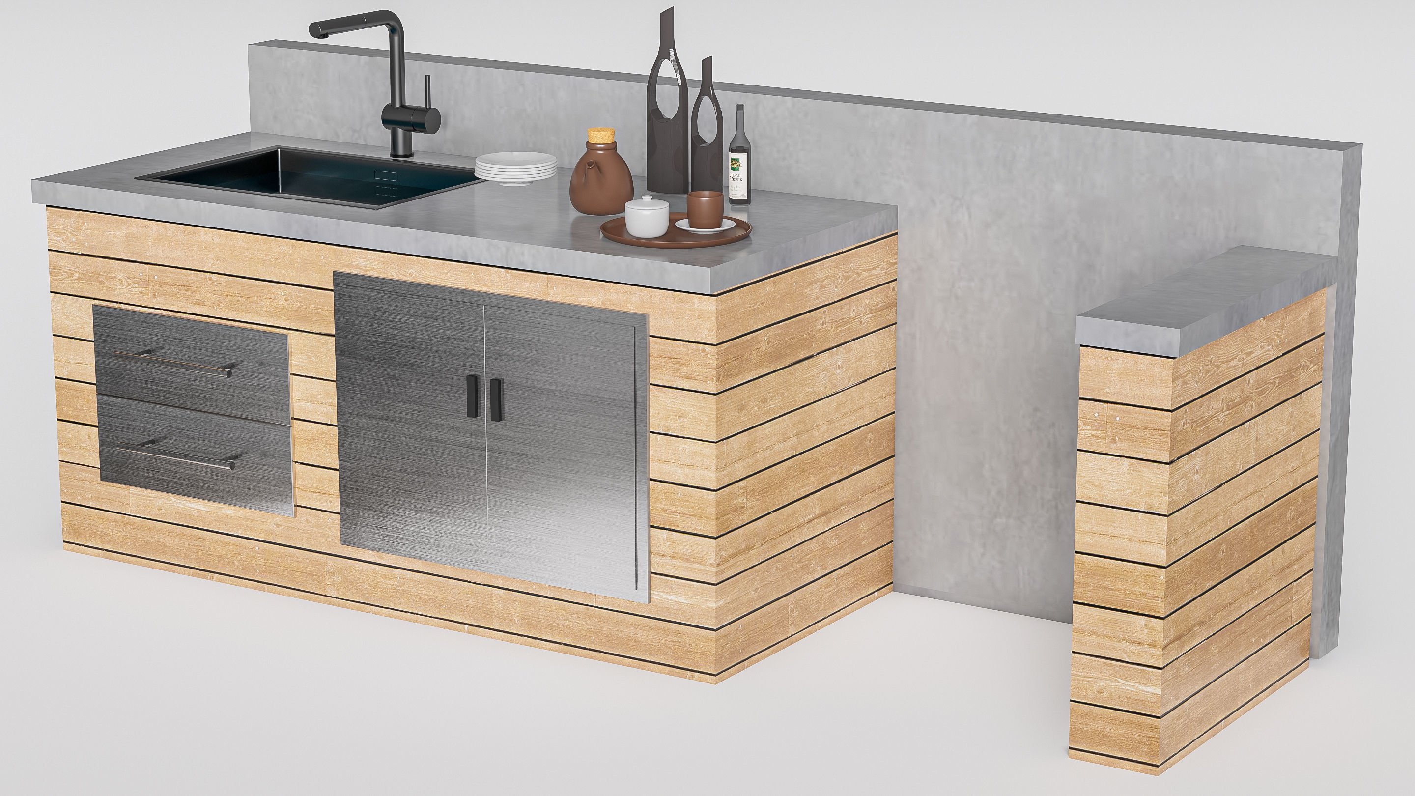 Barbecue grill 5 3D model_10