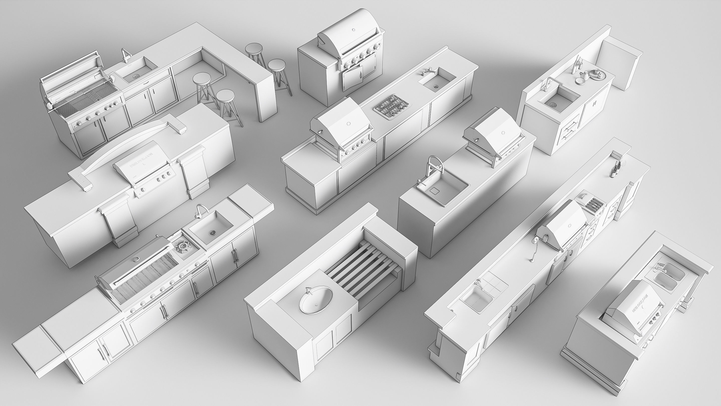 Barbecue grill 5 3D model_25