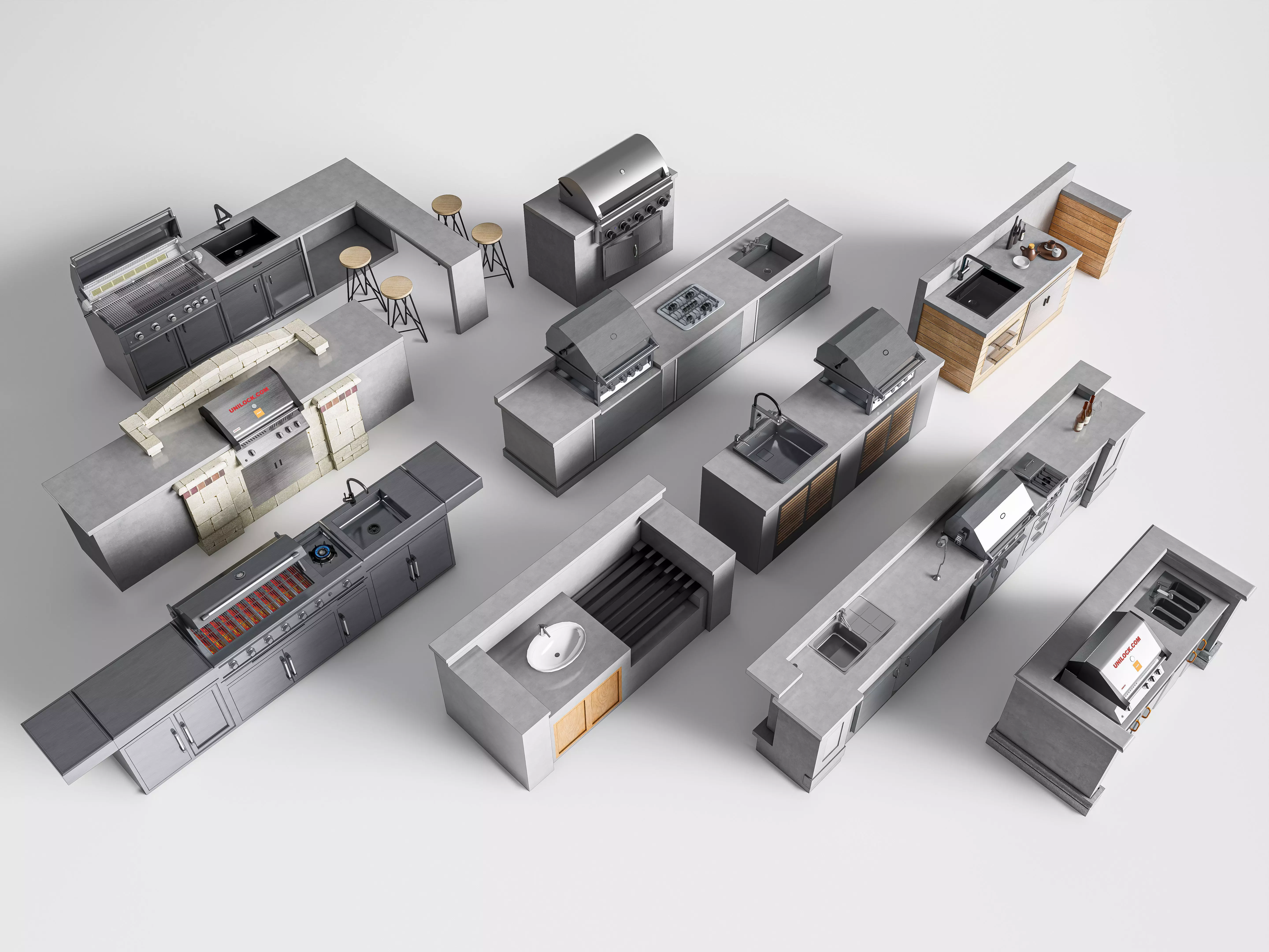 Barbecue grill 5 3D model_0