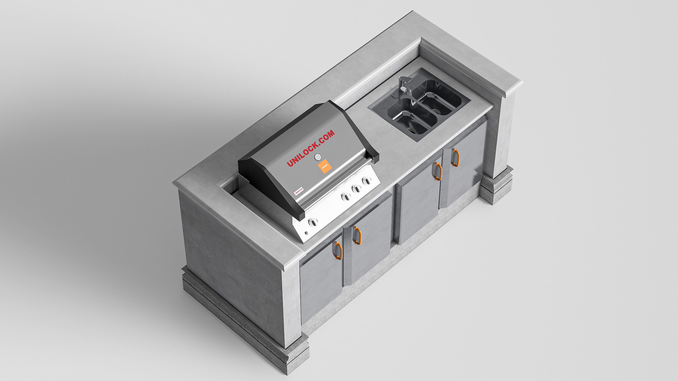 Barbecue grill 5 3D model_2