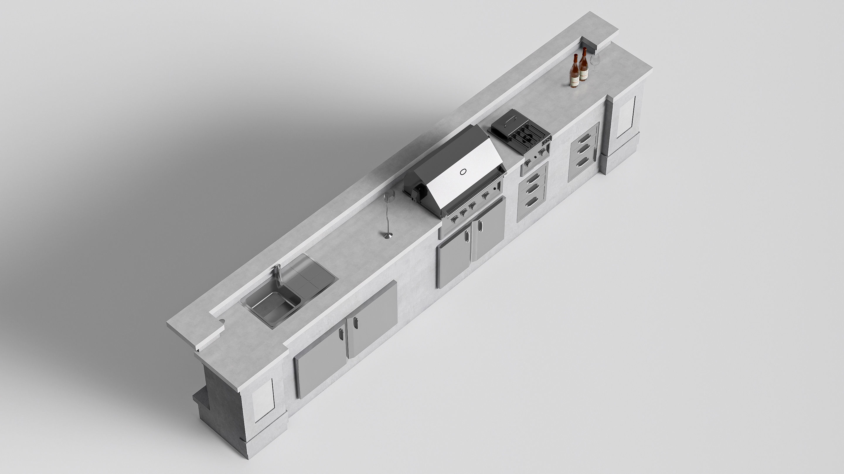 Barbecue grill 5 3D model_3
