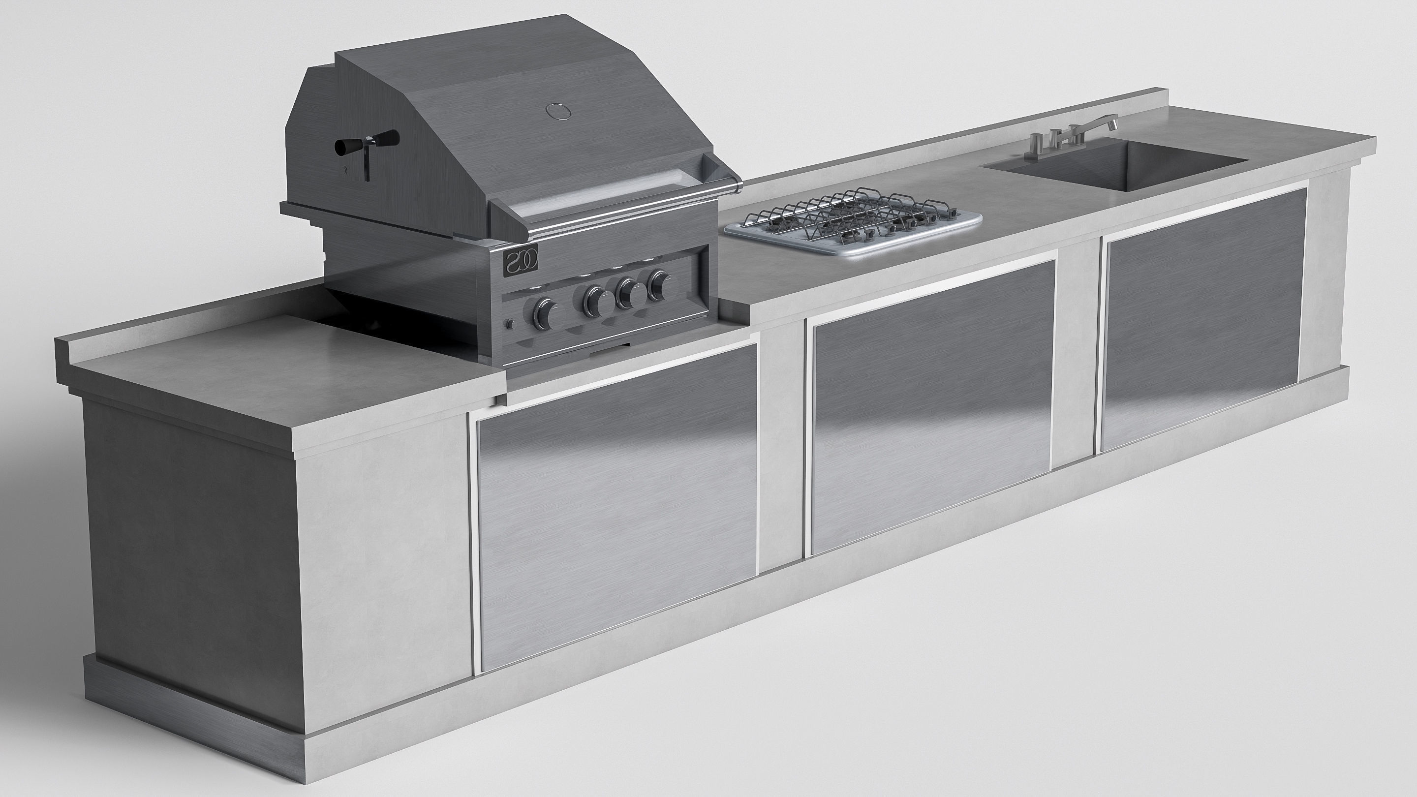 Barbecue grill 5 3D model_17