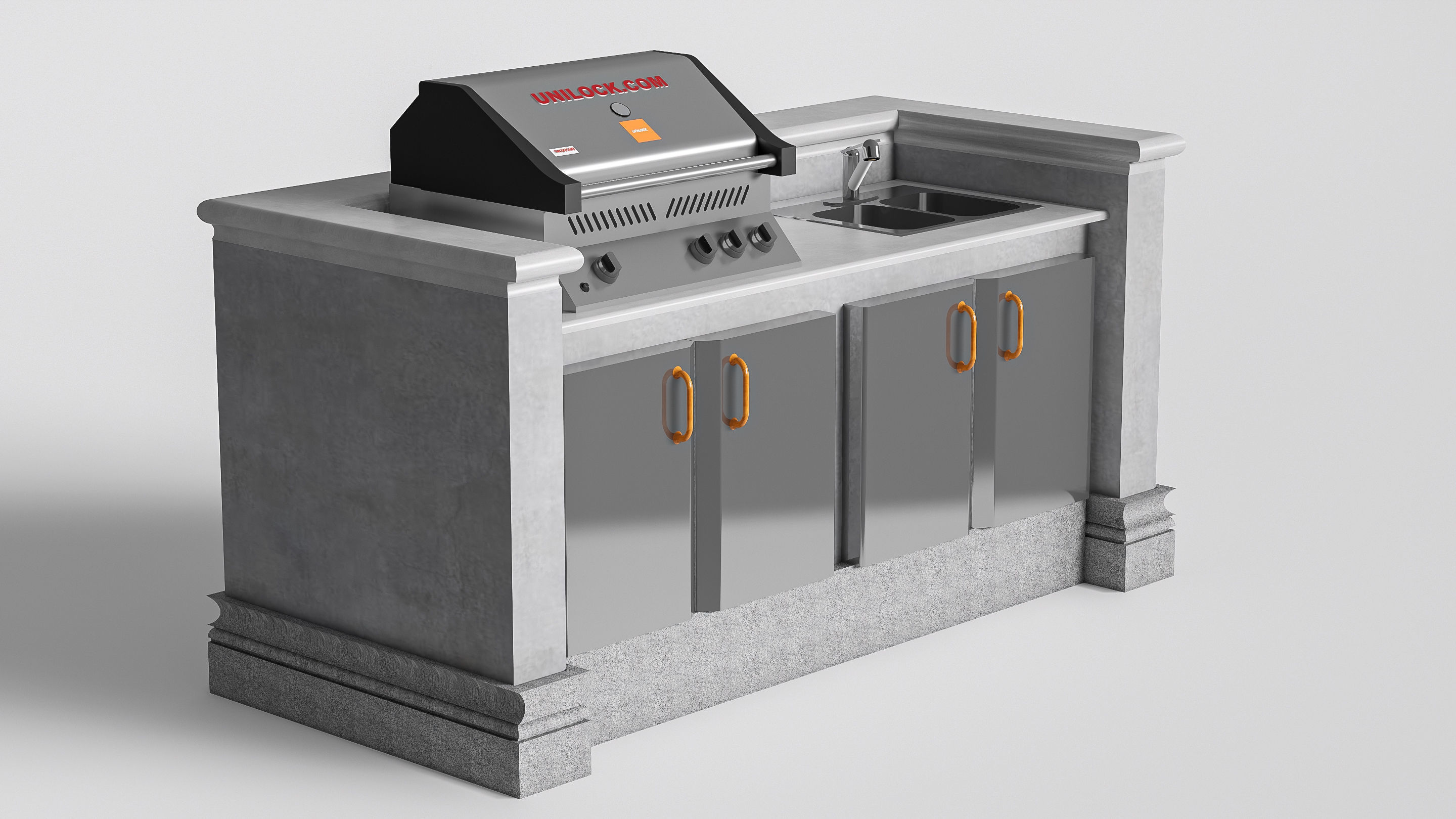 Barbecue grill 5 3D model_1