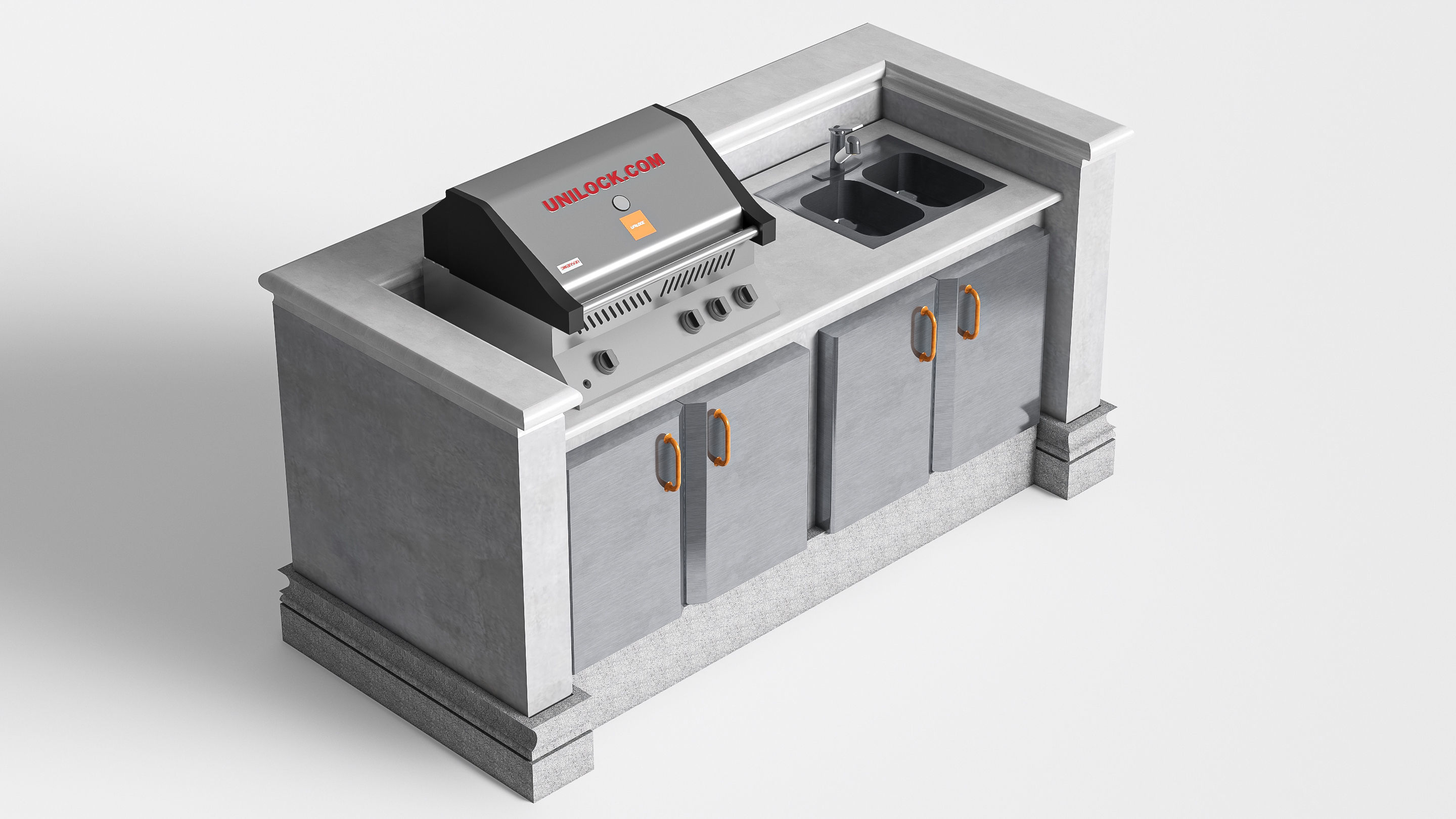 Barbecue grill 5 3D model_8