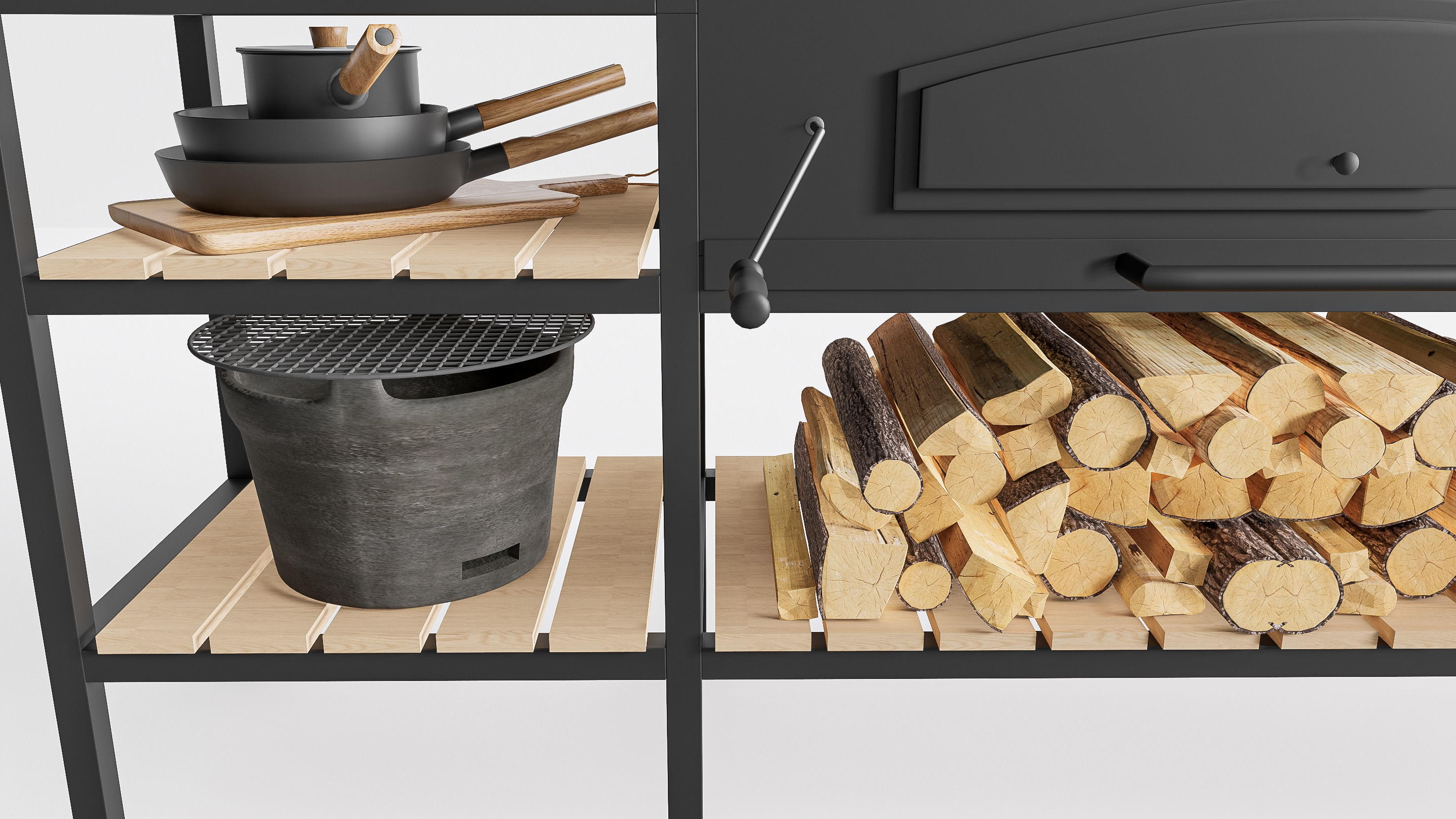 Barbecue grill  3D model_14