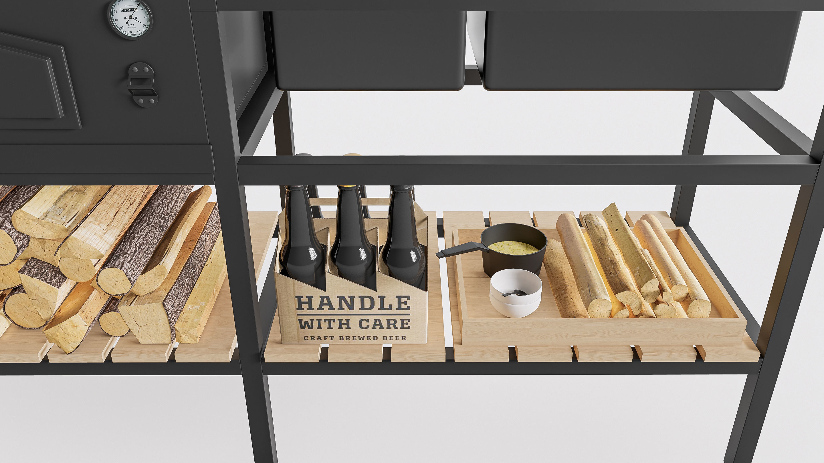 Barbecue grill  3D model_12