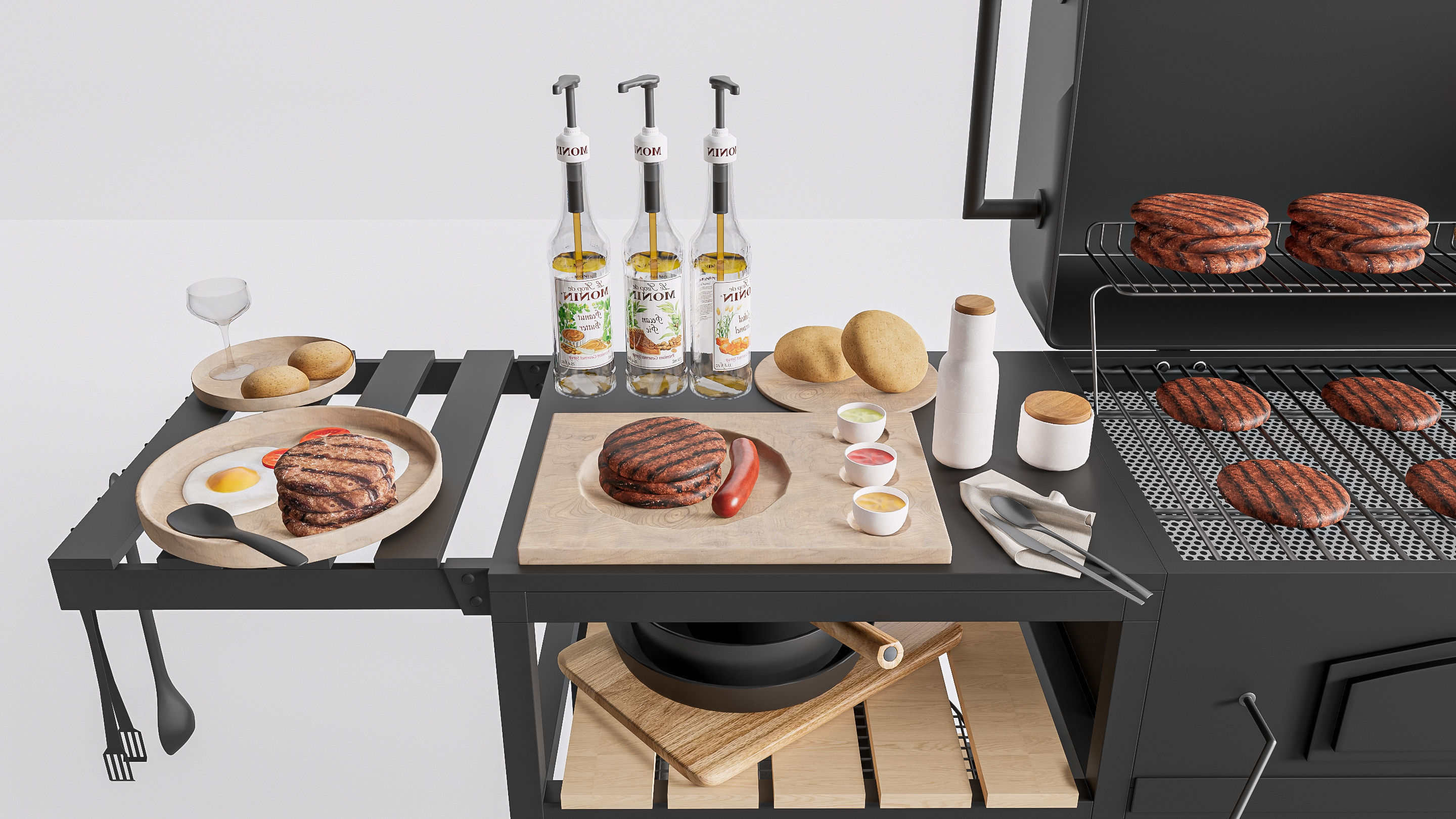 Barbecue grill  3D model_18
