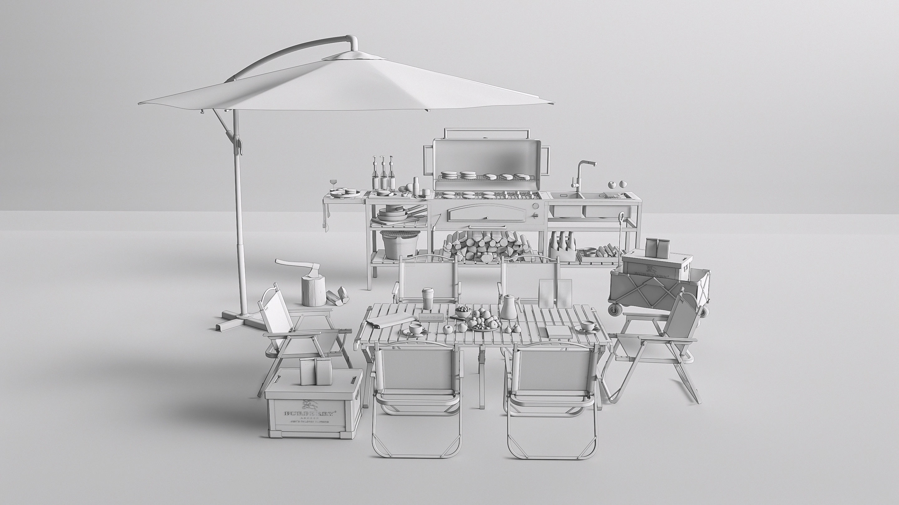 Barbecue grill  3D model_19